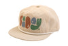 Sunday Papercuts Hat (Soft Khaki w/ Blue + Green + Orange Ink)