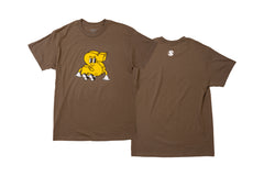 Sunday S-Man Tee (Brown Savana w/ Black + Yellow + White Ink)